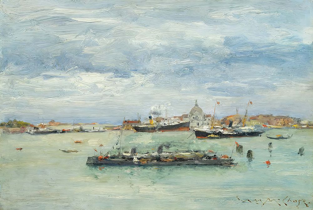 Gray Day on the Lagoon 1916 art print by William Merritt Chase for $57.95 CAD