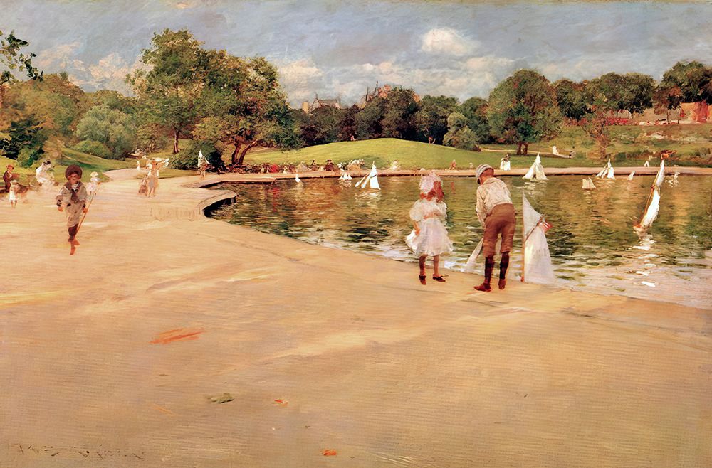 Lilliputian Boat Lake 1890 art print by William Merritt Chase for $57.95 CAD