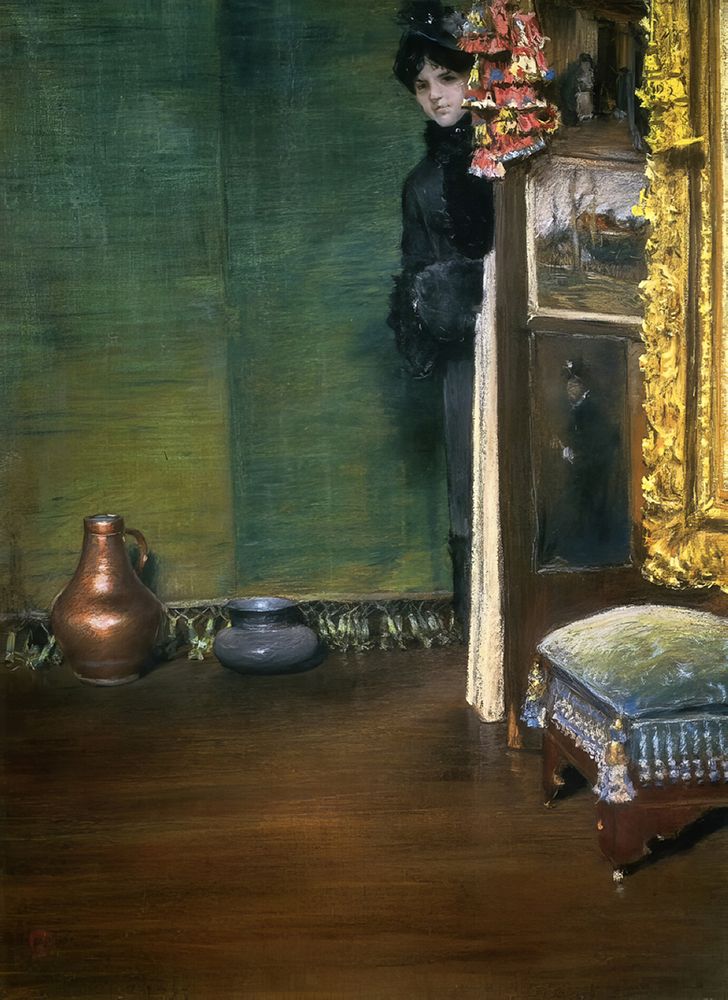 May I Come in 1886 art print by William Merritt Chase for $57.95 CAD