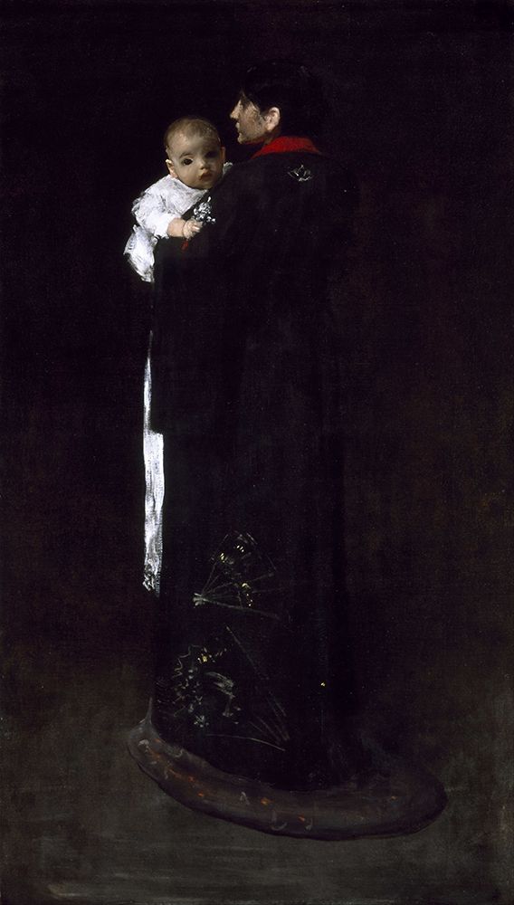 Mother And Child, The First Portrait art print by William Merritt Chase for $57.95 CAD
