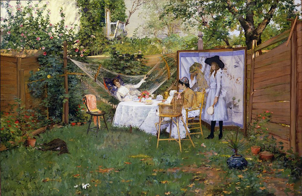 Open Air Breakfast art print by William Merritt Chase for $57.95 CAD