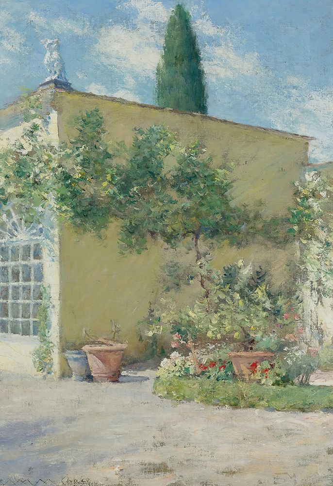 Orangerie Of The Chase Villa In Florence 1910 art print by William Merritt Chase for $57.95 CAD