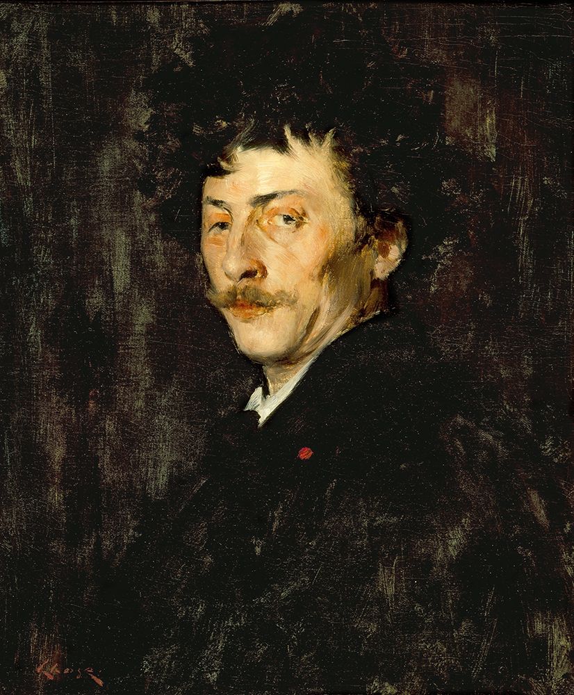 Pablo de Sarasate, Portrait of a Violinist 1875 art print by William Merritt Chase for $57.95 CAD