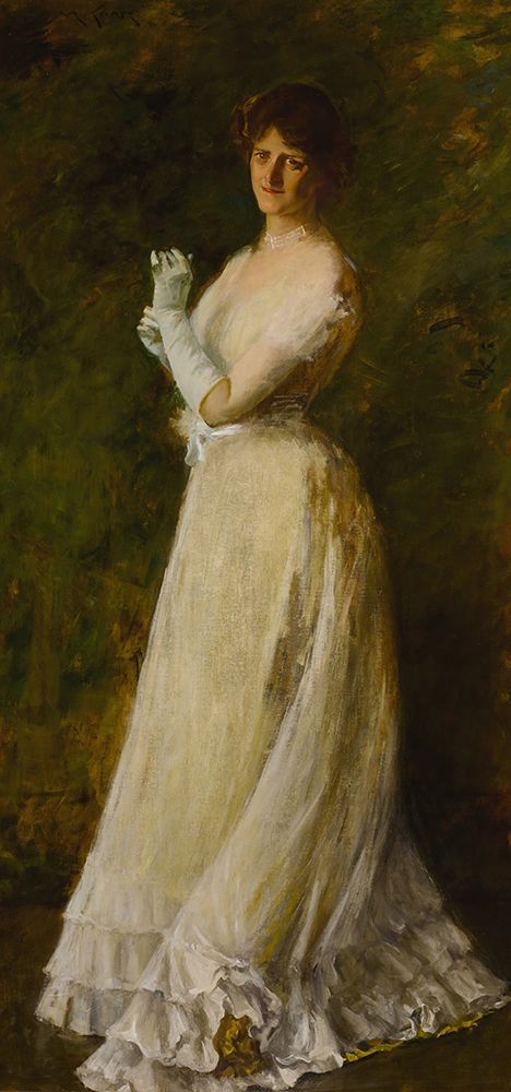 Portrait of Miss B art print by William Merritt Chase for $57.95 CAD