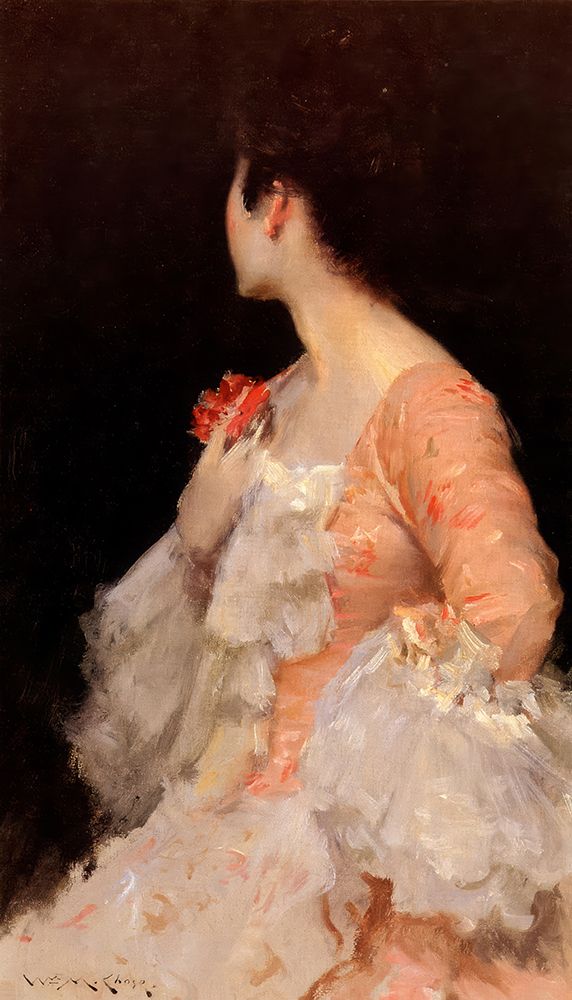 Portrait of a Lady 1890 art print by William Merritt Chase for $57.95 CAD