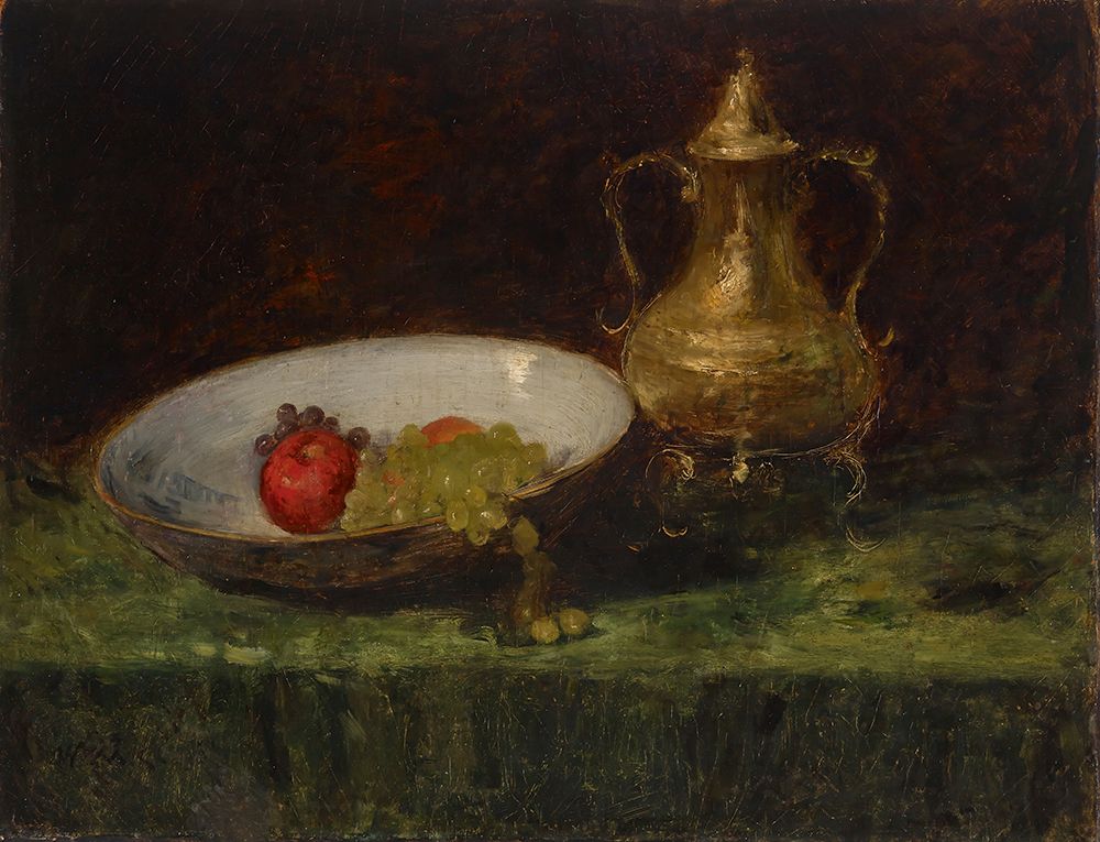 Still Life, Fruit and Copper Pot art print by William Merritt Chase for $57.95 CAD