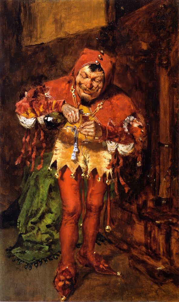 Study for Keying Up - The Court Jester 1870 art print by William Merritt Chase for $57.95 CAD