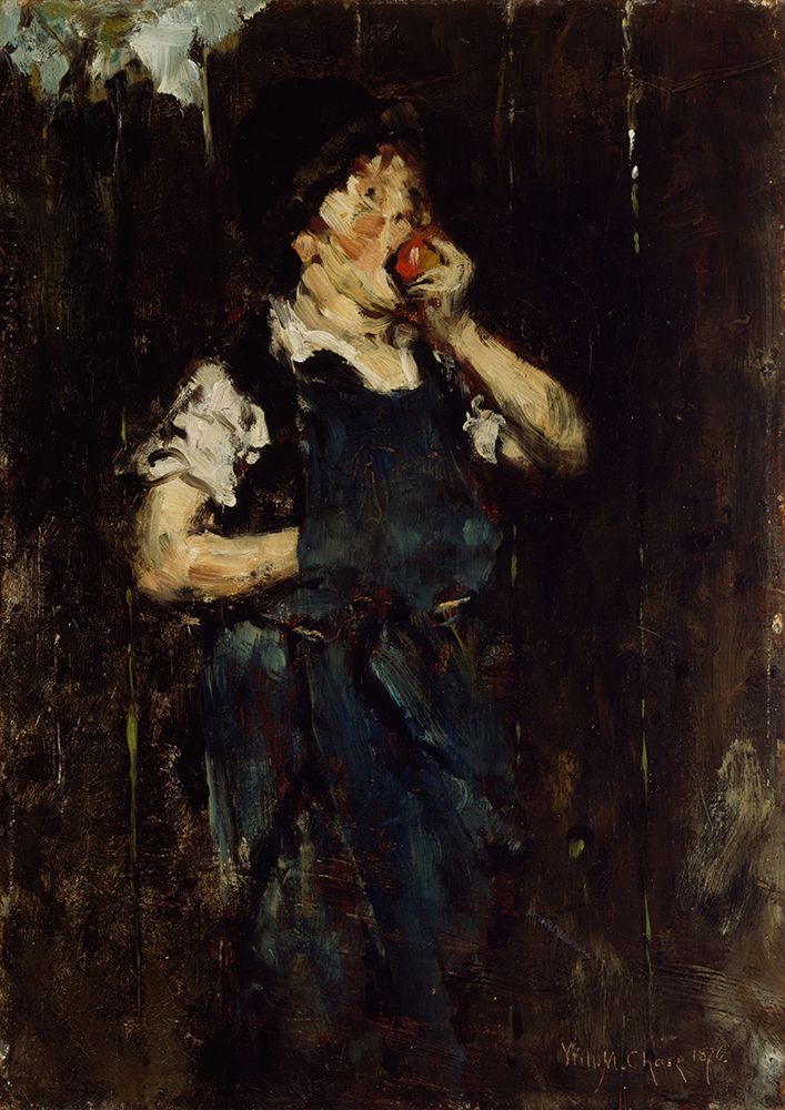The Apprentice, Boy with Apple 1876 art print by William Merritt Chase for $57.95 CAD