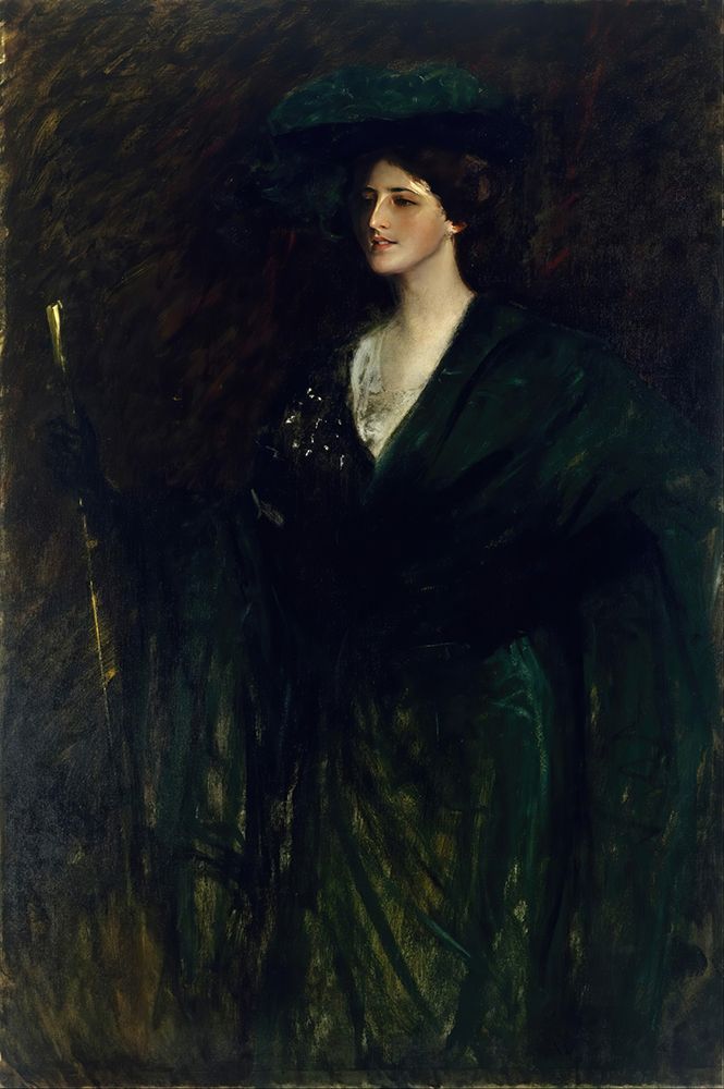 The Emerald Lady art print by William Merritt Chase for $57.95 CAD