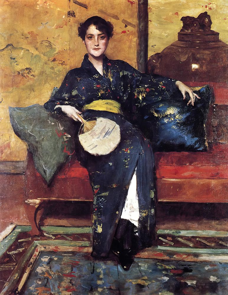 The Blue Kimono 1888 art print by William Merritt Chase for $57.95 CAD