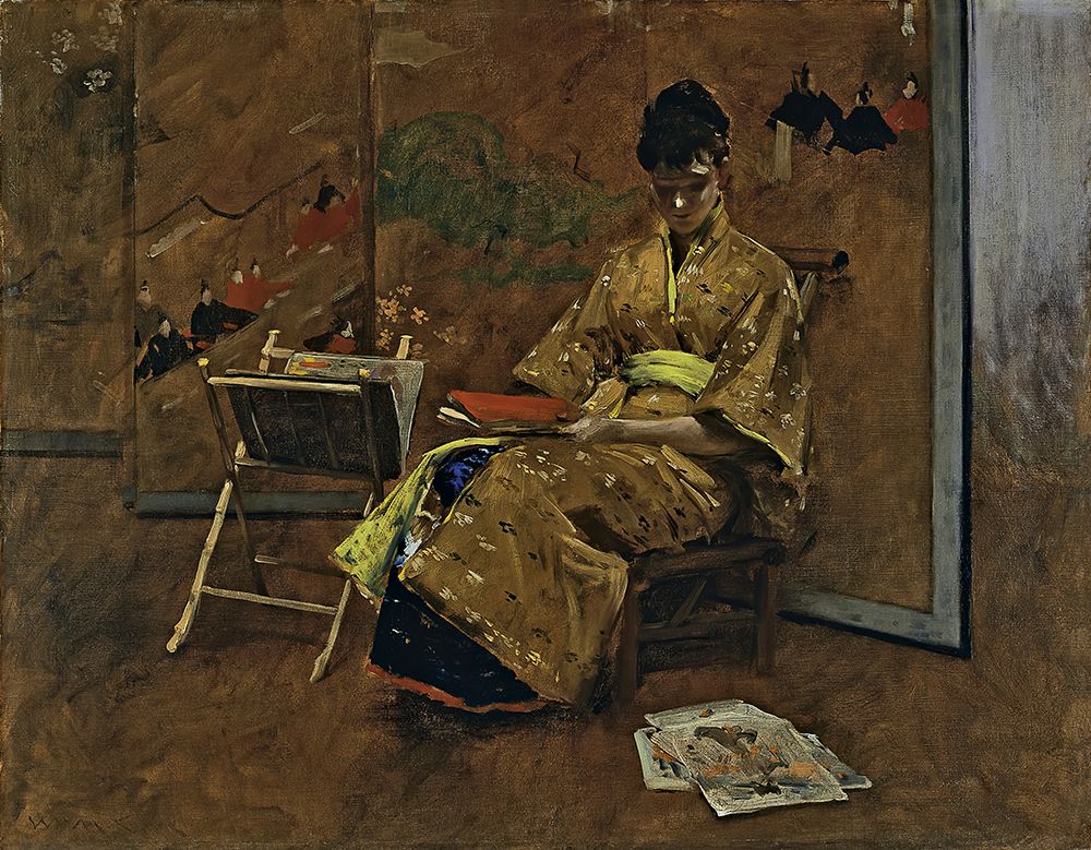 The Kimono 1895 art print by William Merritt Chase for $57.95 CAD
