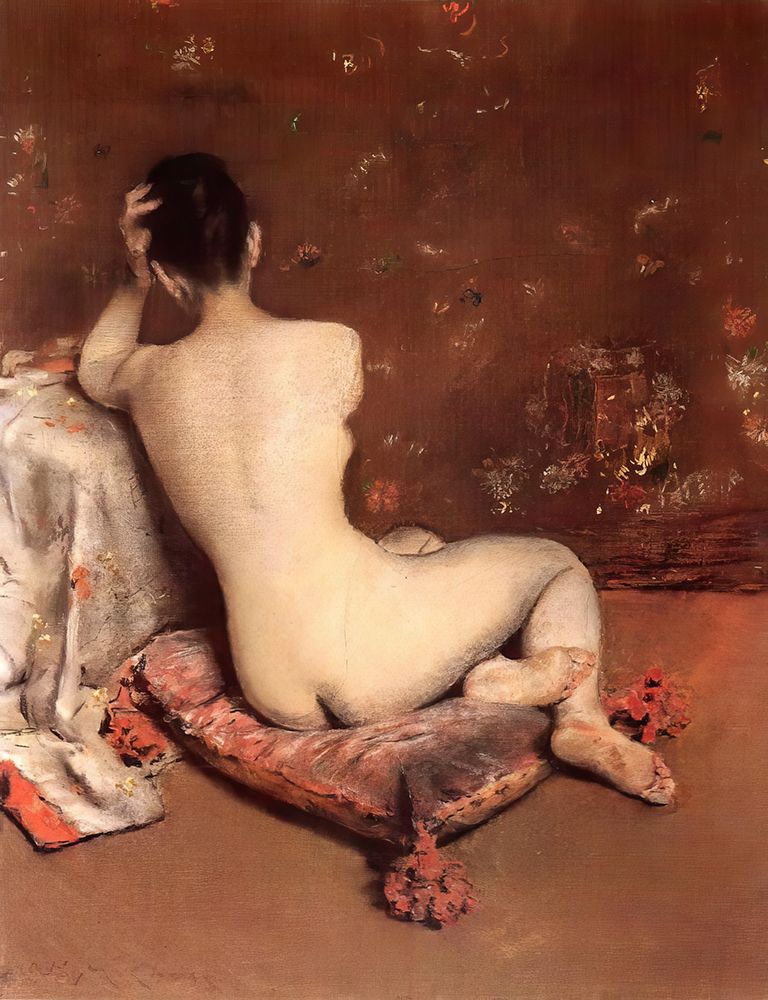 The Model 1888 art print by William Merritt Chase for $57.95 CAD