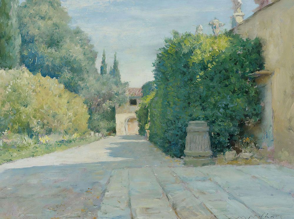 Villa In Florence 1909 art print by William Merritt Chase for $57.95 CAD