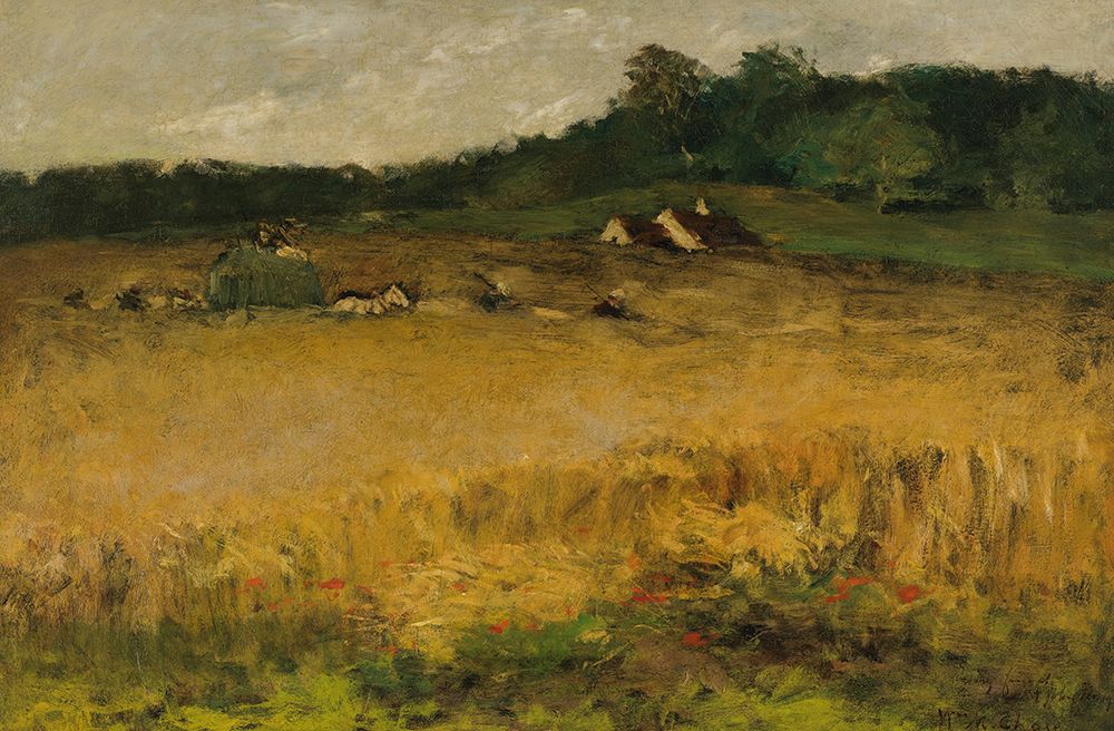 Wheat Field art print by William Merritt Chase for $57.95 CAD