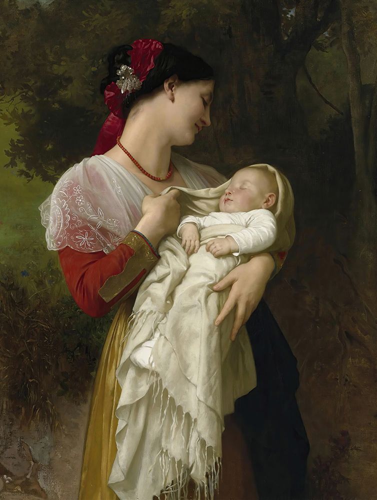 Maternal Admiration art print by William-Adolphe Bouguereau for $57.95 CAD
