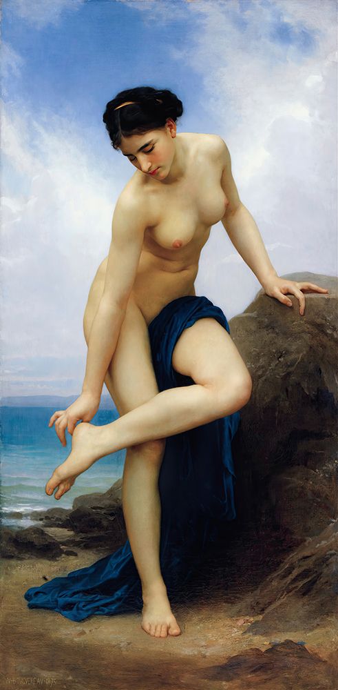 After the Bath 1875 art print by William-Adolphe Bouguereau for $57.95 CAD