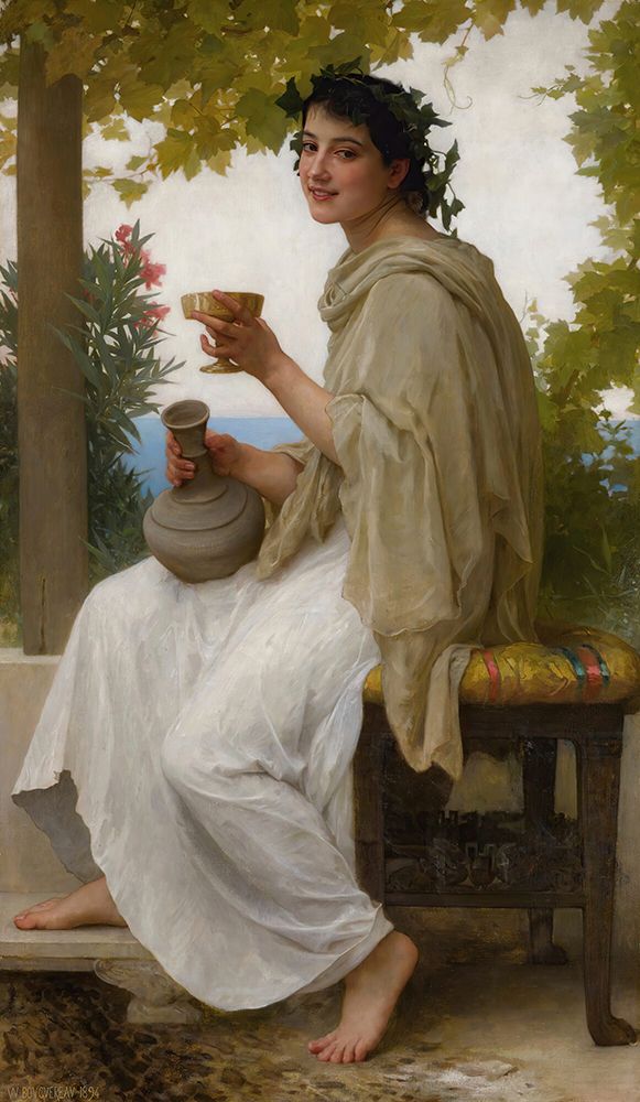 Bacchante 1894 art print by William-Adolphe Bouguereau for $57.95 CAD
