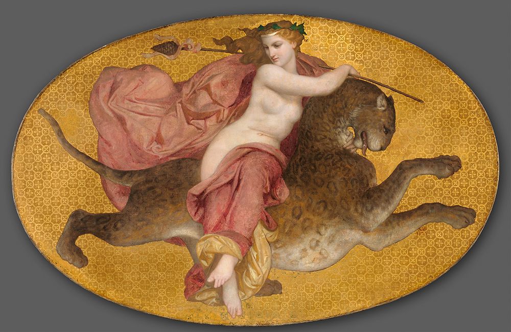 Bacchante on a Panther 1855 art print by William-Adolphe Bouguereau for $57.95 CAD