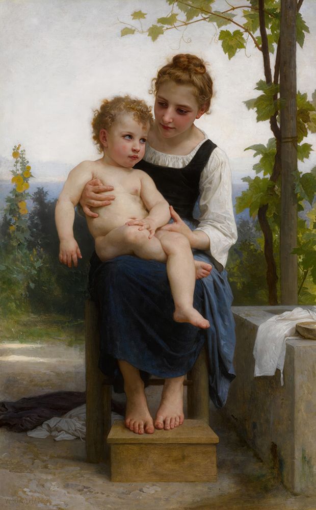 Before the Bath 1891 art print by William-Adolphe Bouguereau for $57.95 CAD