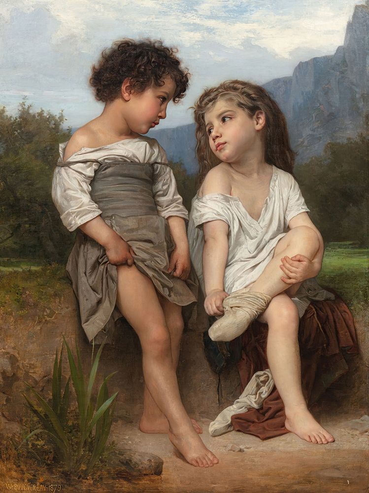 By the Stream art print by William-Adolphe Bouguereau for $57.95 CAD
