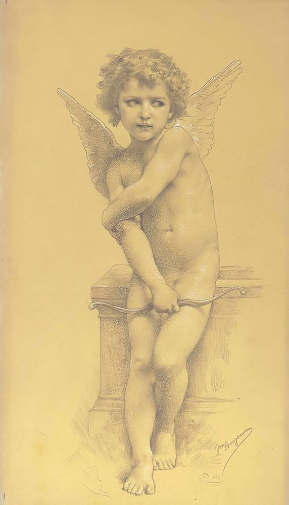 Cupid and his Bow art print by William-Adolphe Bouguereau for $57.95 CAD