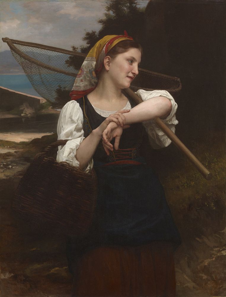 Daughter of Fisherman 1872 art print by William-Adolphe Bouguereau for $57.95 CAD