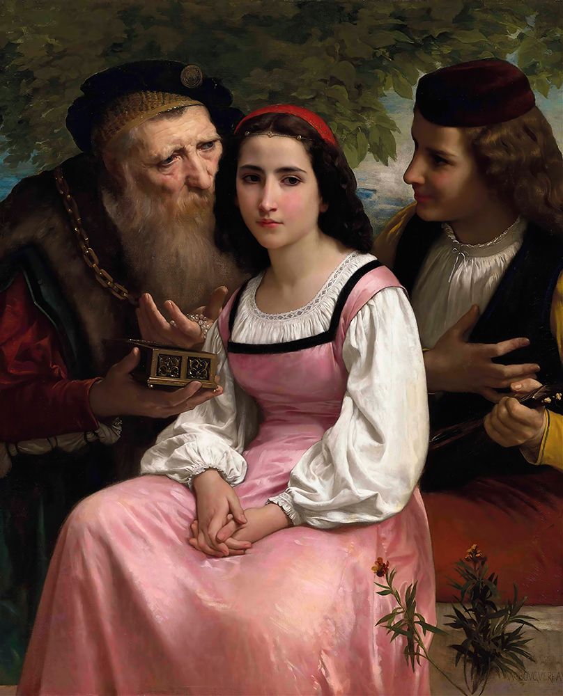 Between Wealth and Love 1869 art print by William-Adolphe Bouguereau for $57.95 CAD