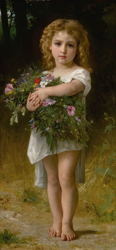 Spring Flowers 1878 art print by William-Adolphe Bouguereau for $57.95 CAD