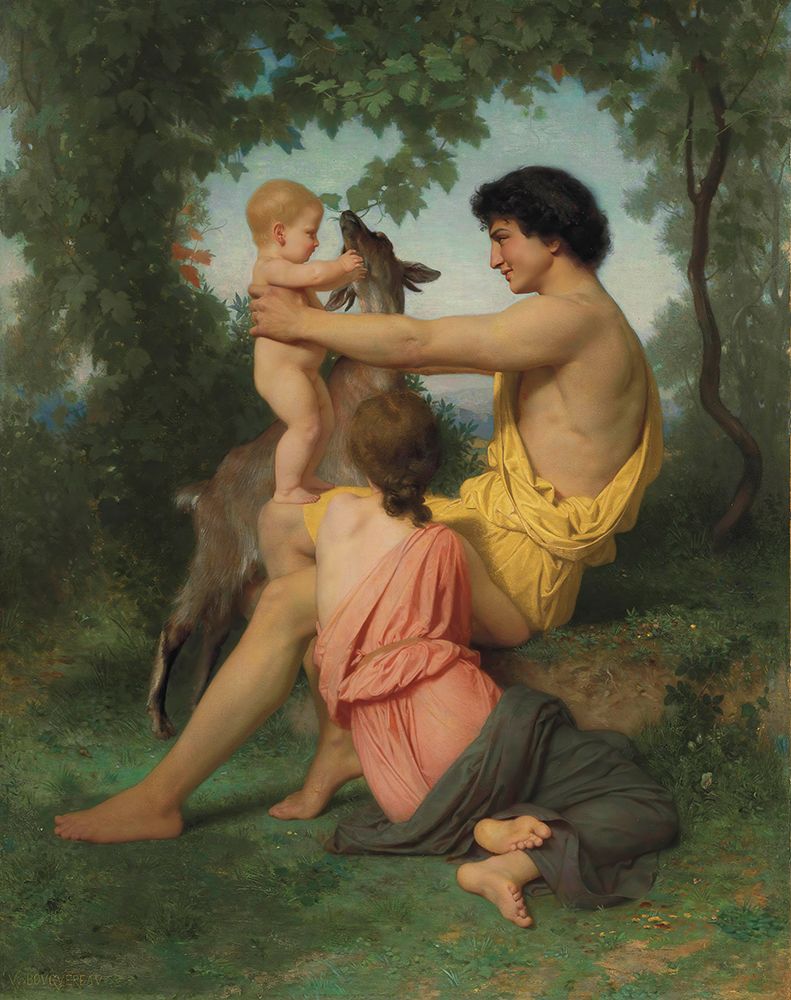 Idyll, ancient family art print by William-Adolphe Bouguereau for $57.95 CAD