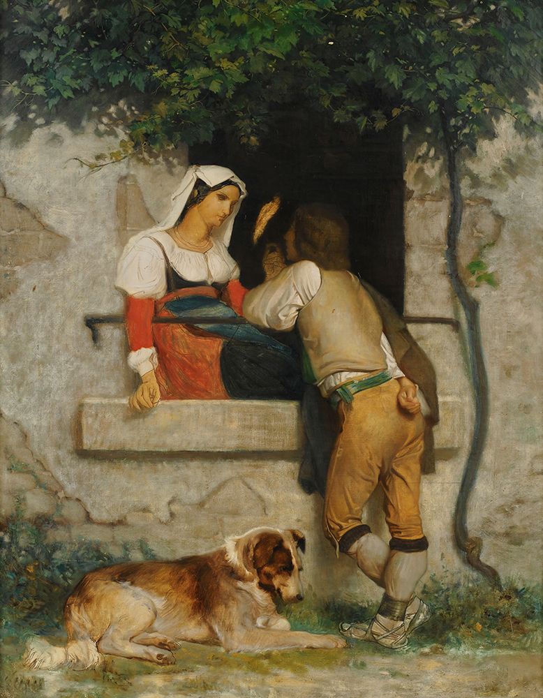 Italian Lovers art print by William-Adolphe Bouguereau for $57.95 CAD