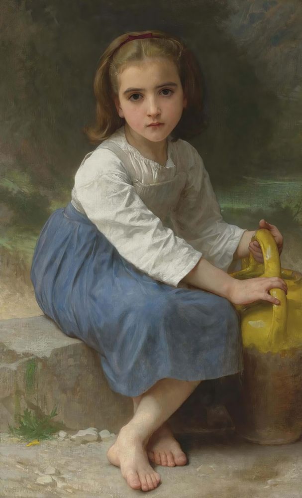 Young Girl with a Jug 1885 art print by William-Adolphe Bouguereau for $57.95 CAD