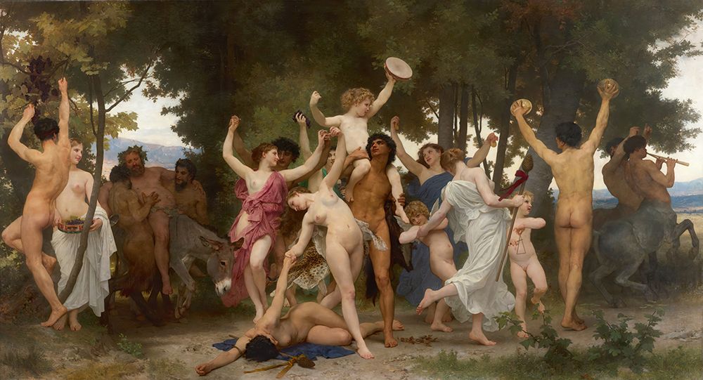 The Youth of Bacchus  1884 art print by William-Adolphe Bouguereau for $57.95 CAD