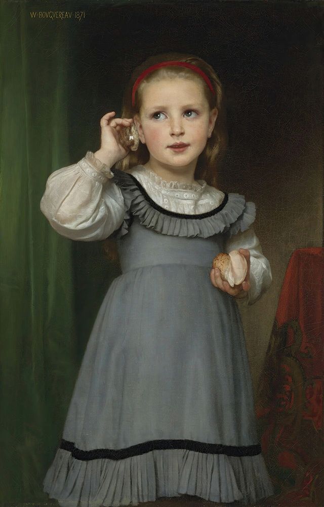 The Sound of the Sea 1871 art print by William-Adolphe Bouguereau for $57.95 CAD