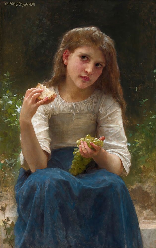 The Snack 1901 art print by William-Adolphe Bouguereau for $57.95 CAD