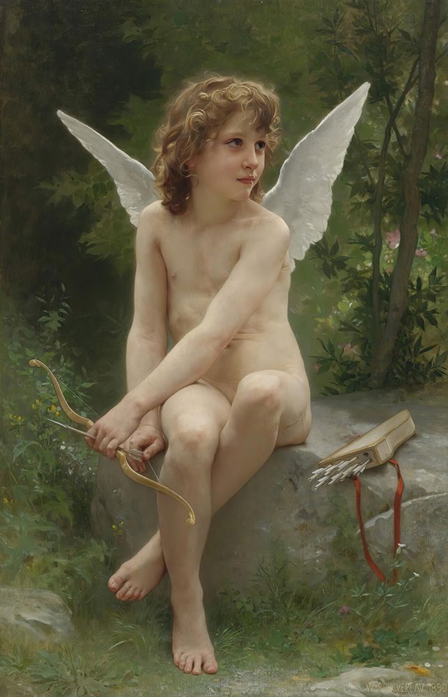 Love on the Prowl 1890 art print by William-Adolphe Bouguereau for $57.95 CAD