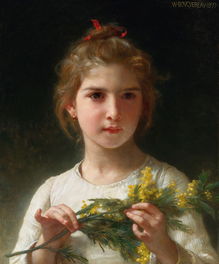 Mimosa 1899 art print by William-Adolphe Bouguereau for $57.95 CAD