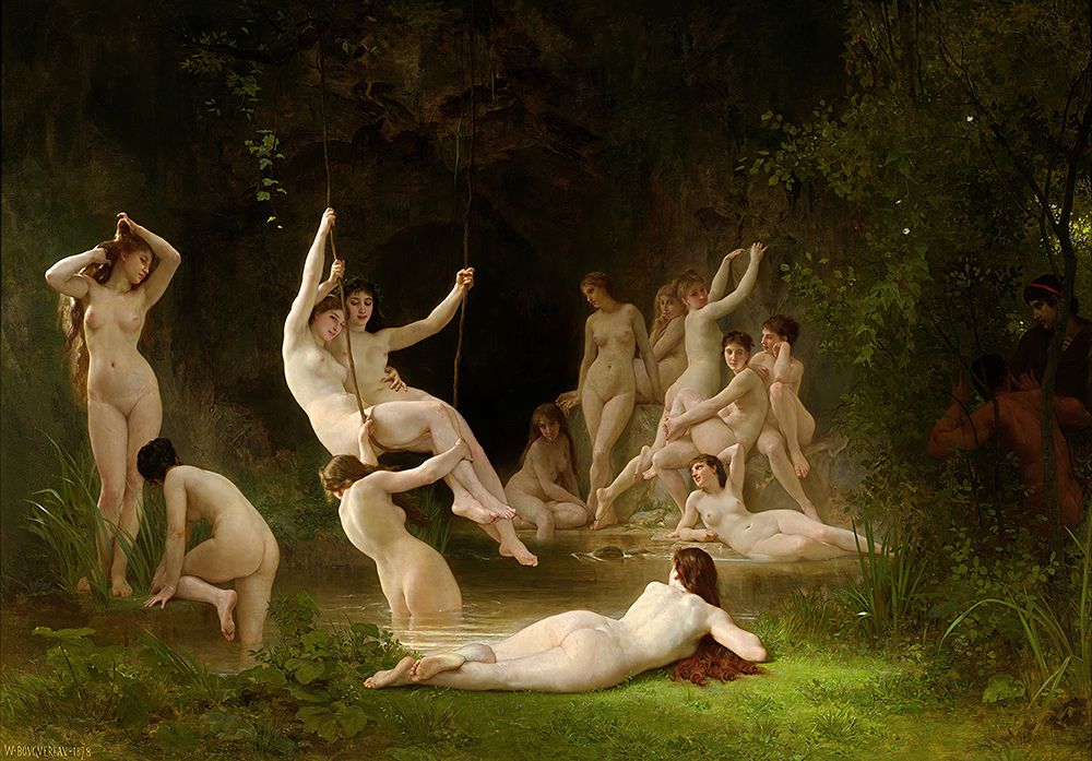 Nymphaeum 1878 art print by William-Adolphe Bouguereau for $57.95 CAD