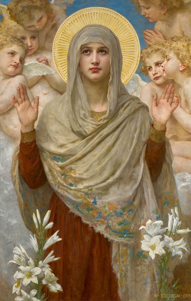Pray for Us 1903 art print by William-Adolphe Bouguereau for $57.95 CAD