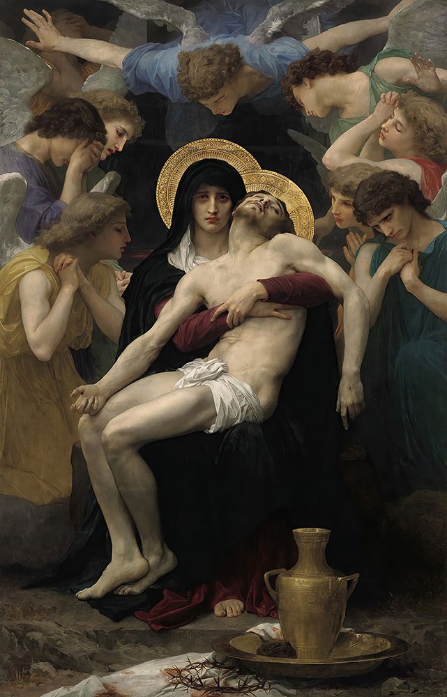 Pieta 1876 art print by William-Adolphe Bouguereau for $57.95 CAD