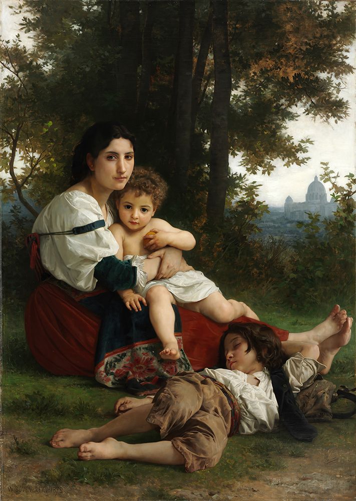 Rest 1879 art print by William-Adolphe Bouguereau for $57.95 CAD