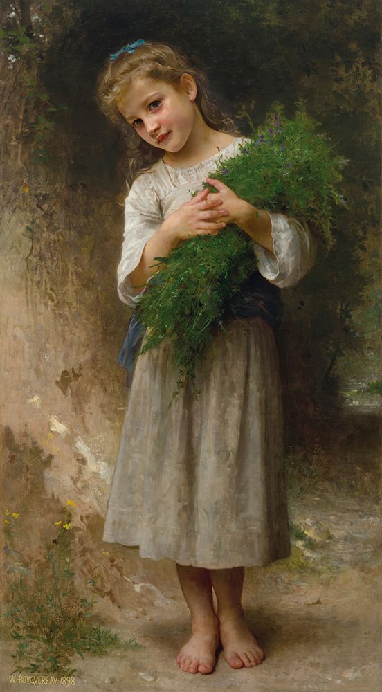 Return from the Fields 1898 art print by William-Adolphe Bouguereau for $57.95 CAD
