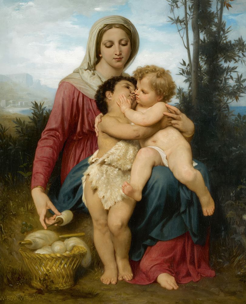 The Holy Family  1863 art print by William-Adolphe Bouguereau for $57.95 CAD