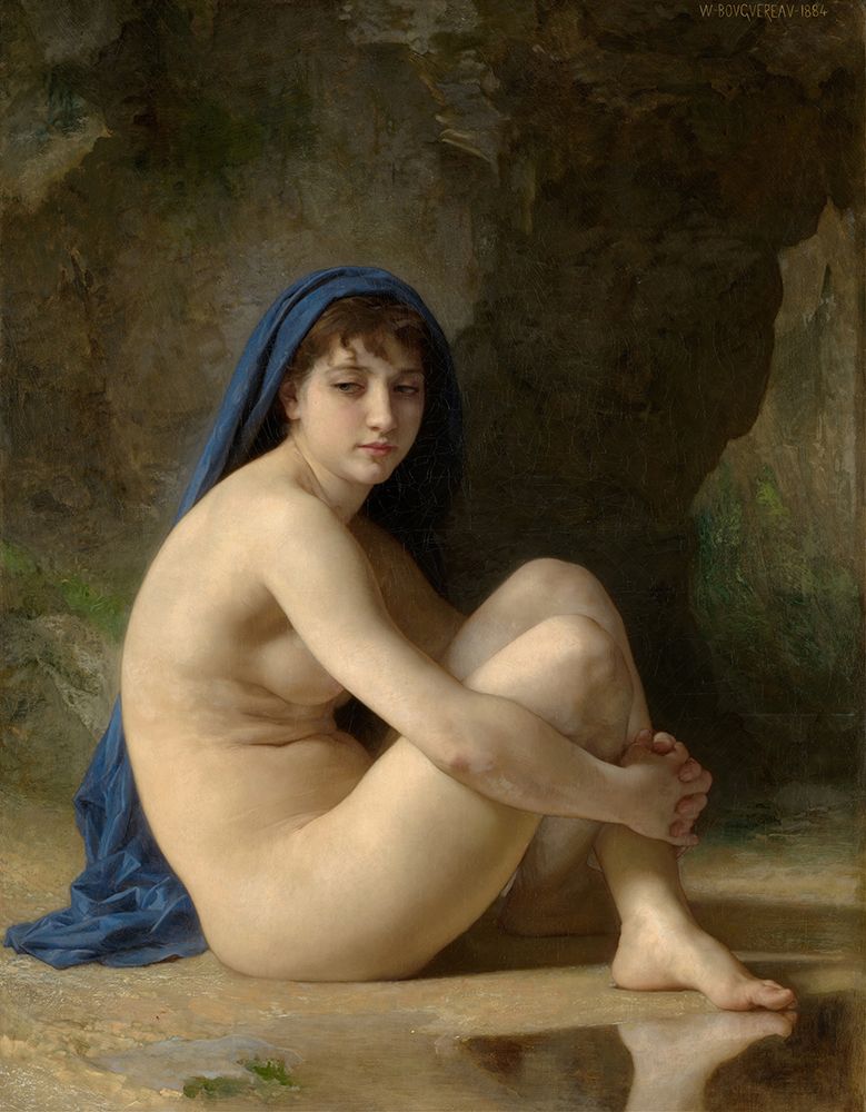 Seated Nude 1884 art print by William-Adolphe Bouguereau for $57.95 CAD