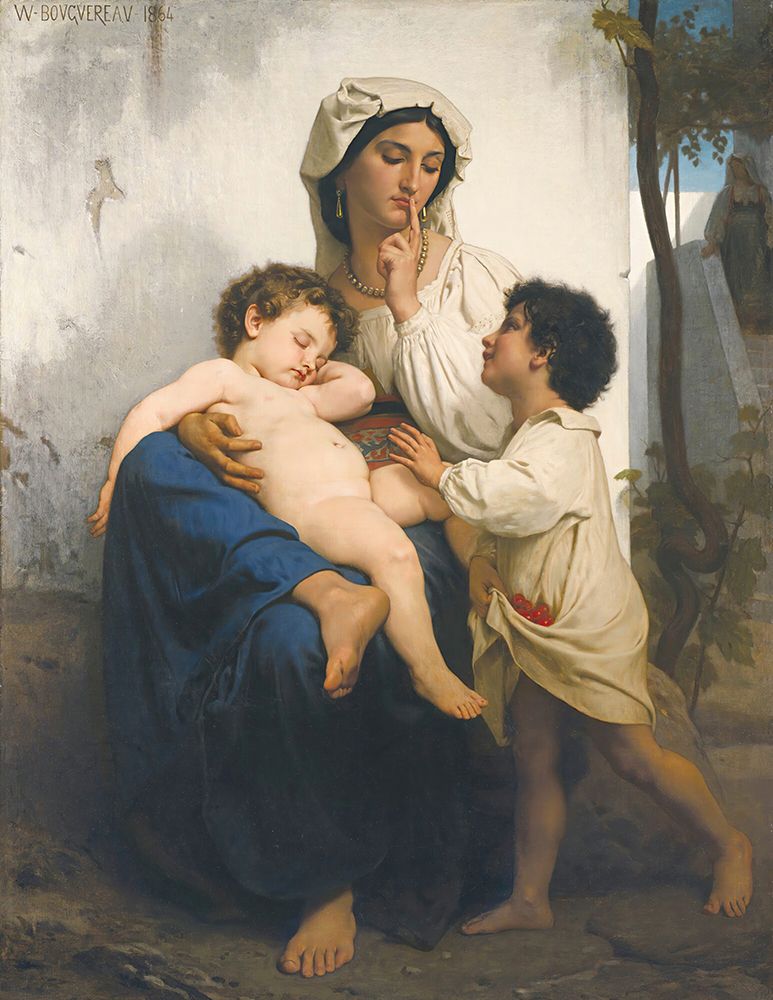 Sleep 1864 art print by William-Adolphe Bouguereau for $57.95 CAD