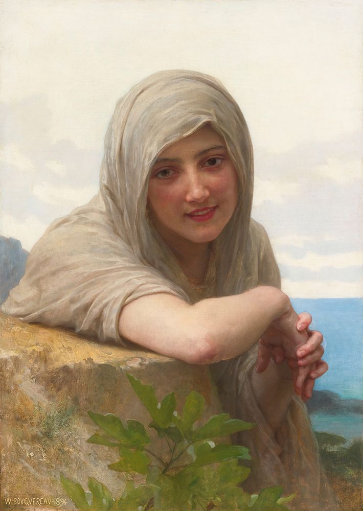 Souvenir 1894 art print by William-Adolphe Bouguereau for $57.95 CAD