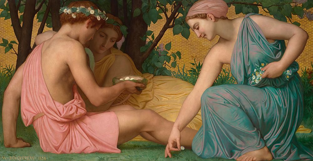 Spring 1858 art print by William-Adolphe Bouguereau for $57.95 CAD