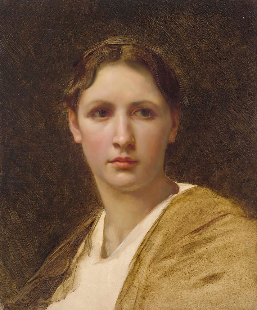 Study of the Head 1898 art print by William-Adolphe Bouguereau for $57.95 CAD