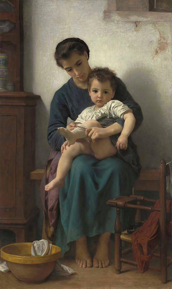 The Big Sister 1877 art print by William-Adolphe Bouguereau for $57.95 CAD