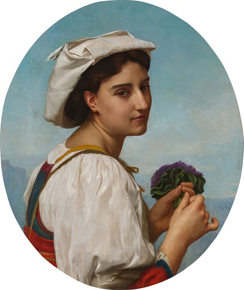 The Bouquet of Violets 1870 art print by William-Adolphe Bouguereau for $57.95 CAD