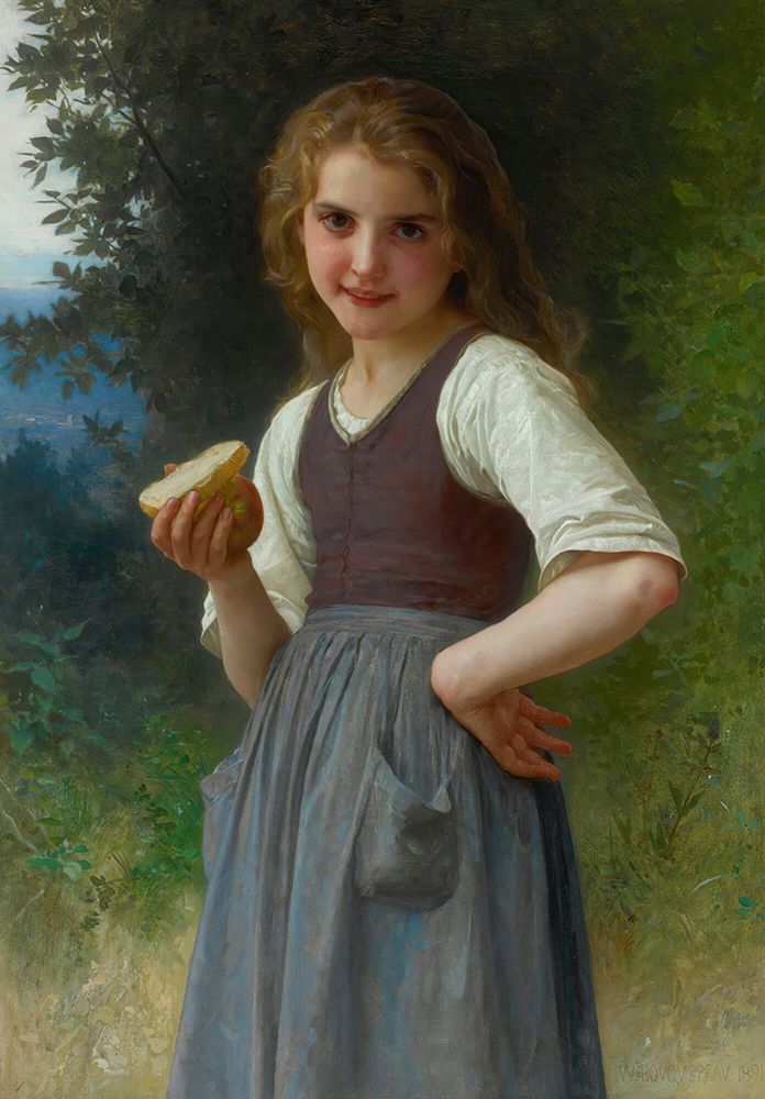 The Field Snack 1891 art print by William-Adolphe Bouguereau for $57.95 CAD